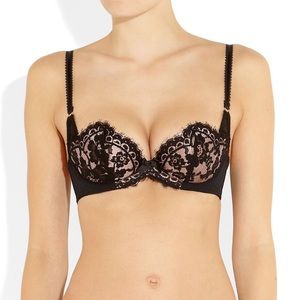 💞 Agent Provocateur SELENA Black/pink bra, 36A